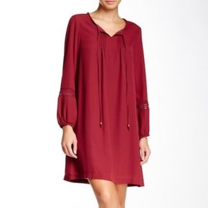 Nordstrom Bobeau Tie Neck Boho Dress (M)